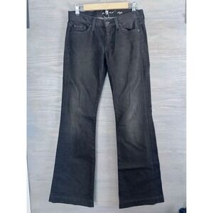 Seven 7 For All Mankind Dojo Jeans Bootcut Dark Black Size 27